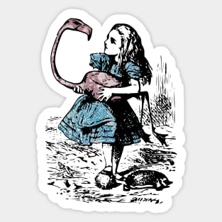 Alice in Wonderland x William Morris Sticker